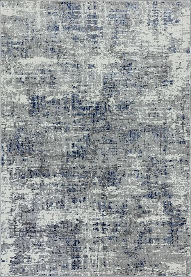 Dywan abstrakcyjny - 200x290cm - szary, niebieski, biały - Orion Abstract Blue