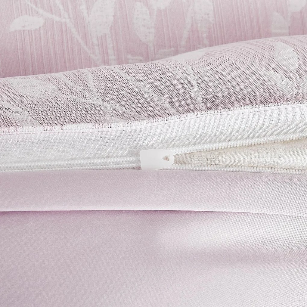 Pościel żakardowa Boston różowy, 140 x 200 cm, 70 x 90 cm