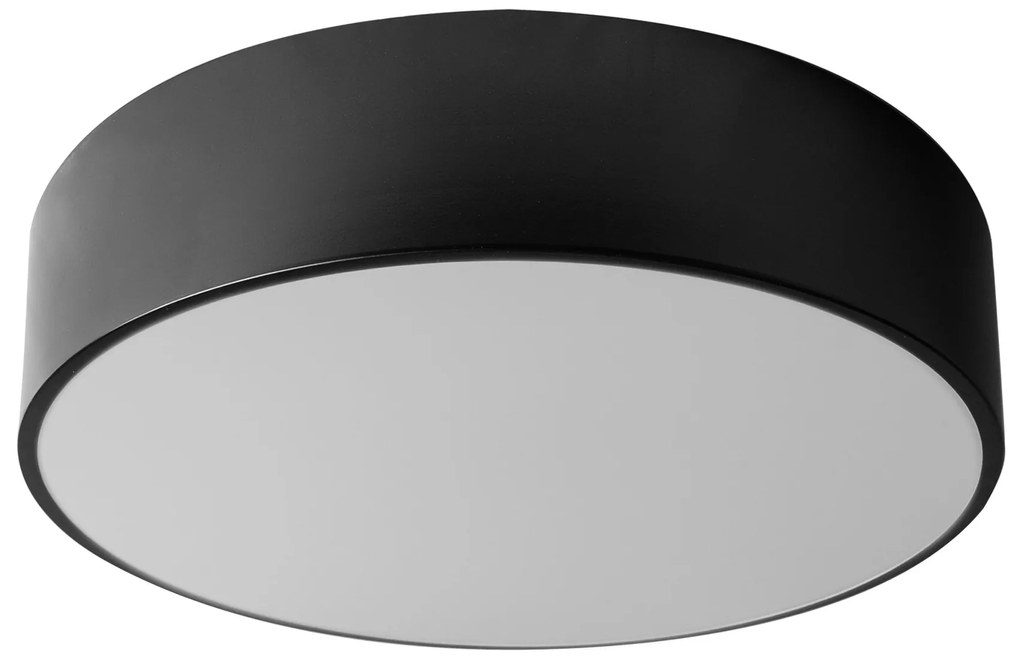 Lampa Plafon 30cm Okrągła Sufitowa app640-3c Czarna