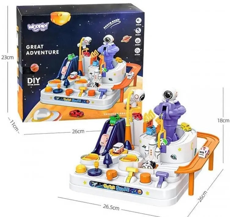 Woopie interaktywny tor przeszkód dla aut "przygoda astronauty"