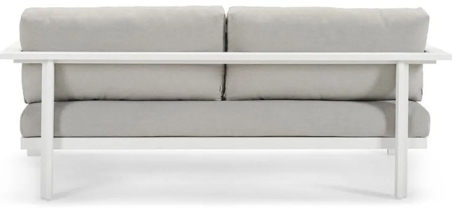 Kremowa aluminiowa sofa ogrodowa Cubic – Diphano