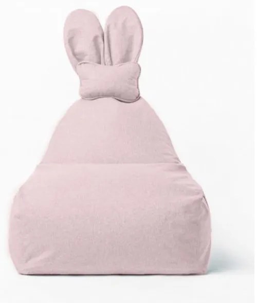 Jasnoróżowy dziecięcy worek do siedzenia Funny Bunny – The Brooklyn Kids