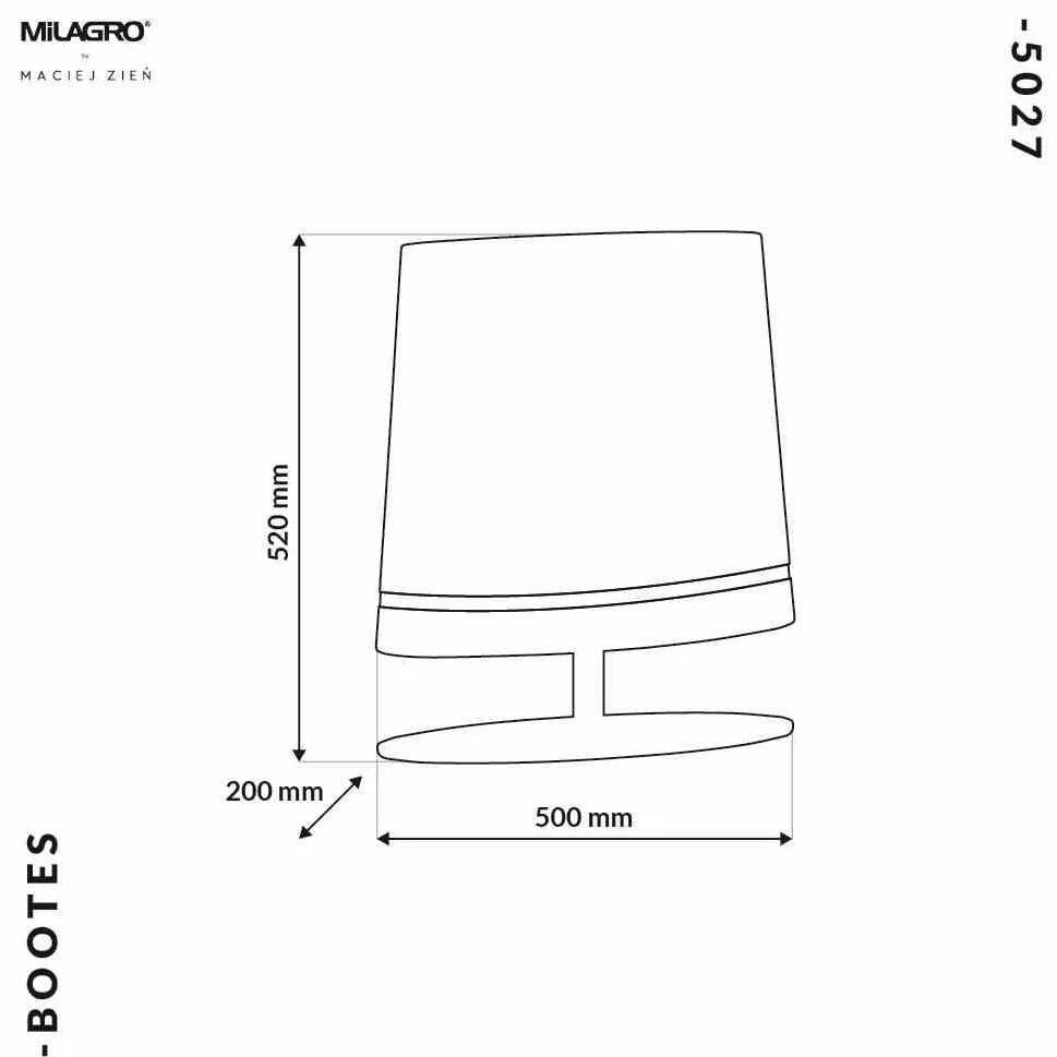 Lampa Stojąca BOOTES 1xE27, czarna i złota