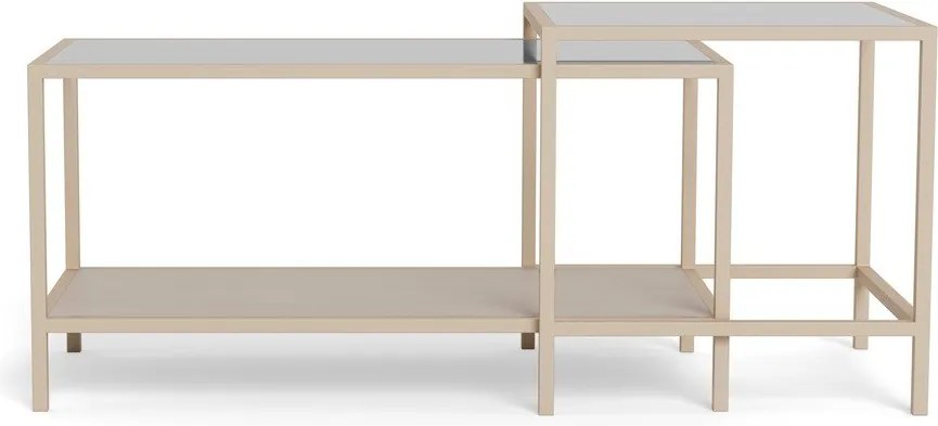 Szare stalowe stoliki zestaw 2 szt. 50x90 cm Seaford – Actona