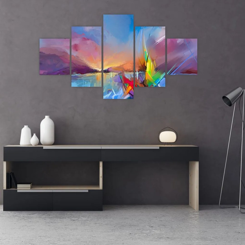 Obraz - Zachód słońca (125x70 cm)