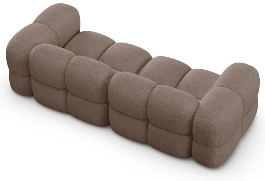 Brązowa sofa 250 cm Loretto – Cosmopolitan Design