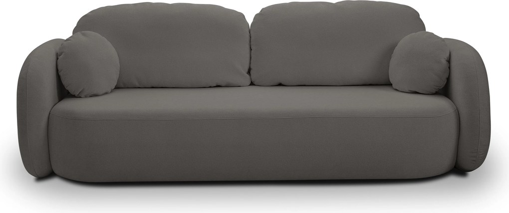 Masseno Sofa AMICO z funkcją spania i pojemnikiem na pościel - Grafitowy - SICURO 80
