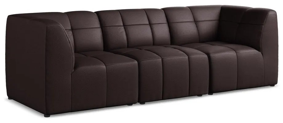 Ciemnofioletowa sofa z imitacji skóry 255 cm Aloha – Makamii