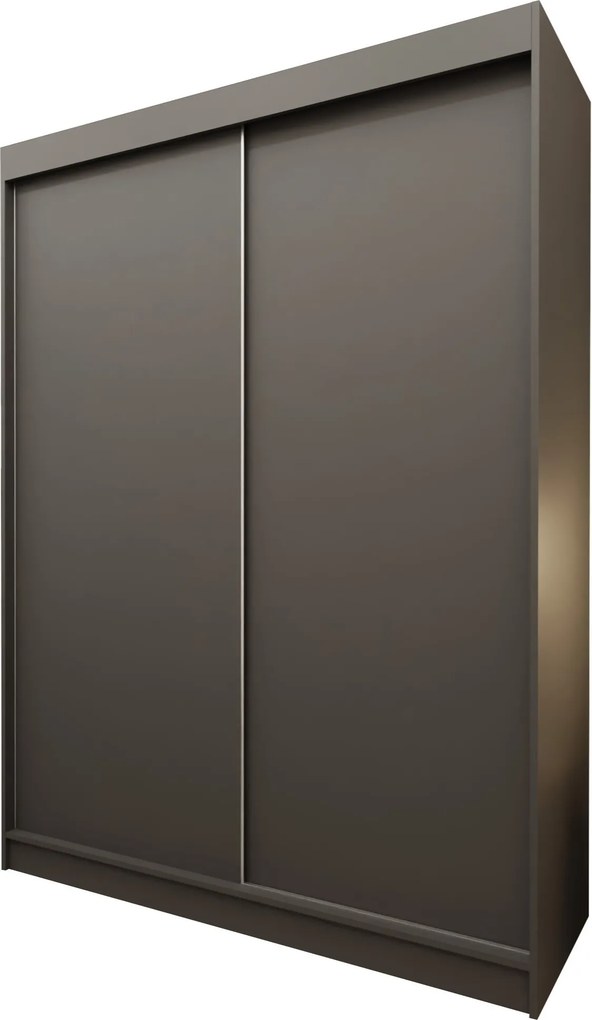 Szafa Przesuwna SOFIA 150 cm Szafa Dwudrzwiowa Szara