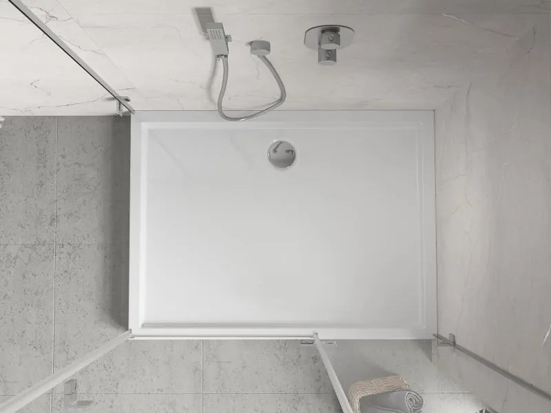 Mexen Flow+ brodzik prostokątny 110 x 90 cm, biały połysk - 46R109011H