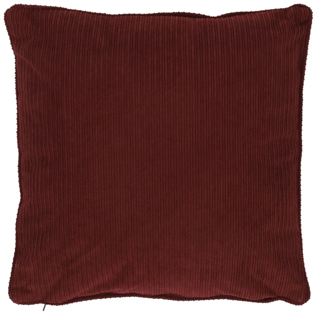 Poduszka dekoracyjna sztruksowa z lamówką, 40 x 40 cm