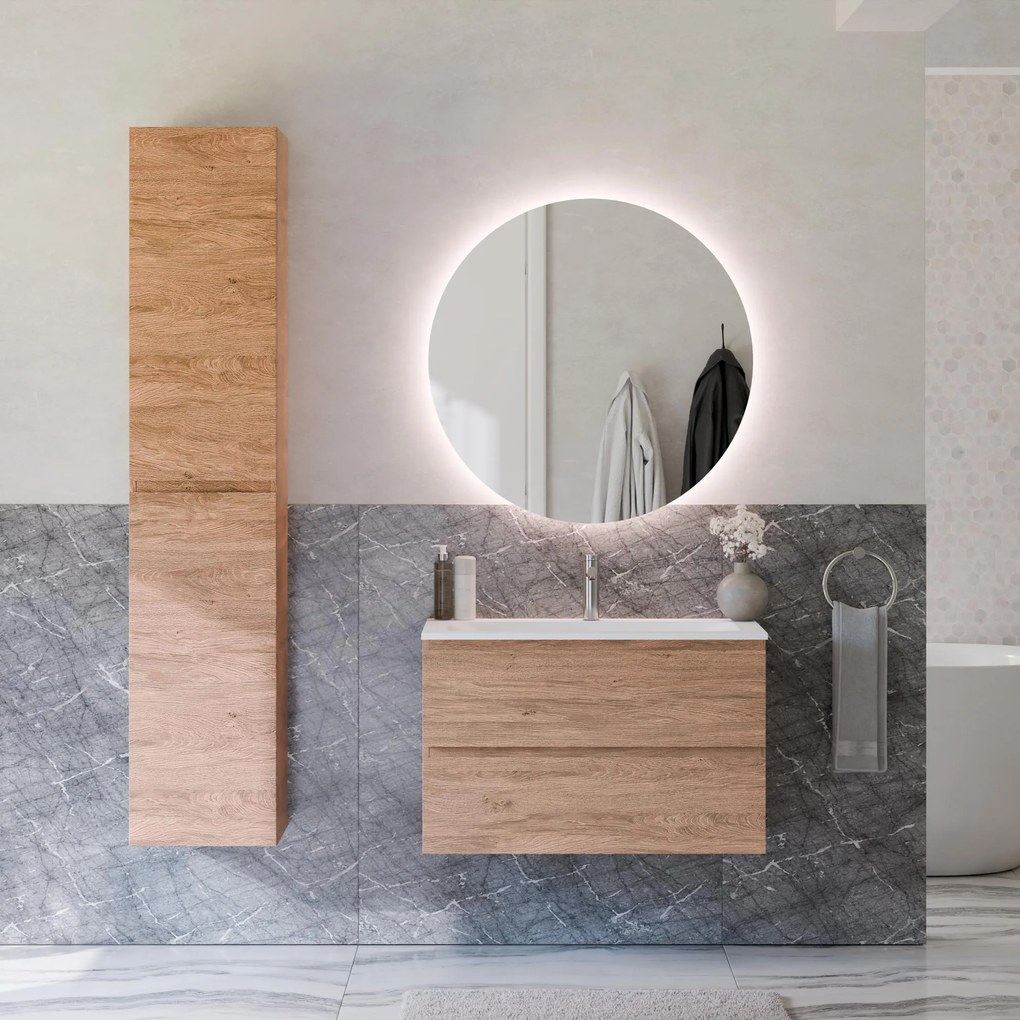 Badmöbel Set AVA 80 cm mit Waschbecken