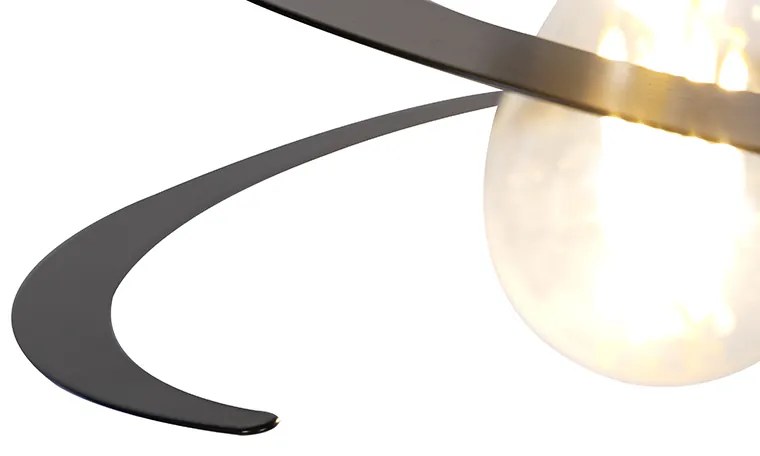 Designerska lampa wisząca z kloszem w kształcie spirali 20 cm - ScrollDesignerski Oswietlenie wewnetrzne