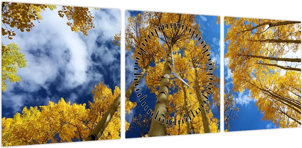 Obraz - Aspen (z zegarem) (90x30 cm)