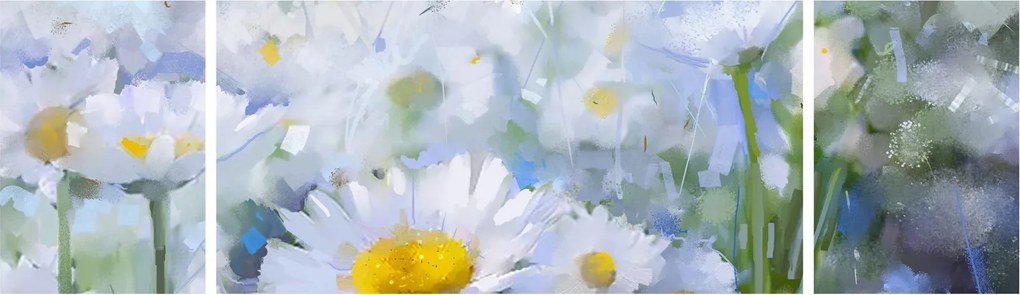 Obraz - W stokrotkach (170x50 cm)