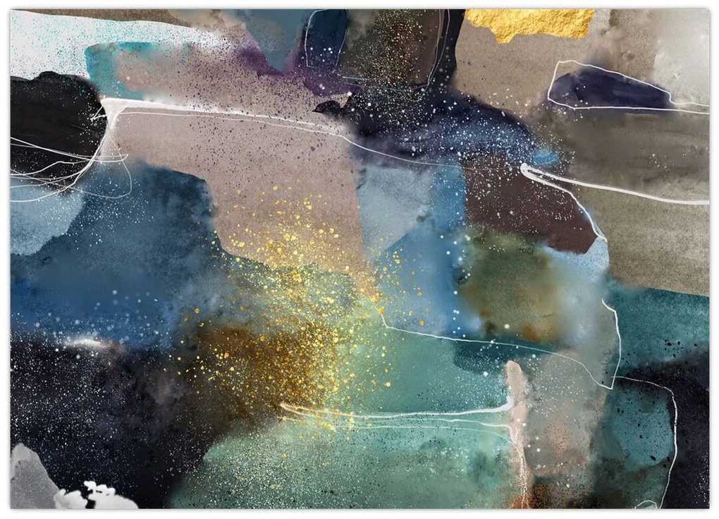 Obraz - Akwarelowa abstrakcja (70x50 cm)