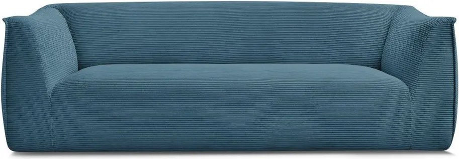 Niebieska sztruksowa sofa 242 cm Giorgia – Bobochic Paris