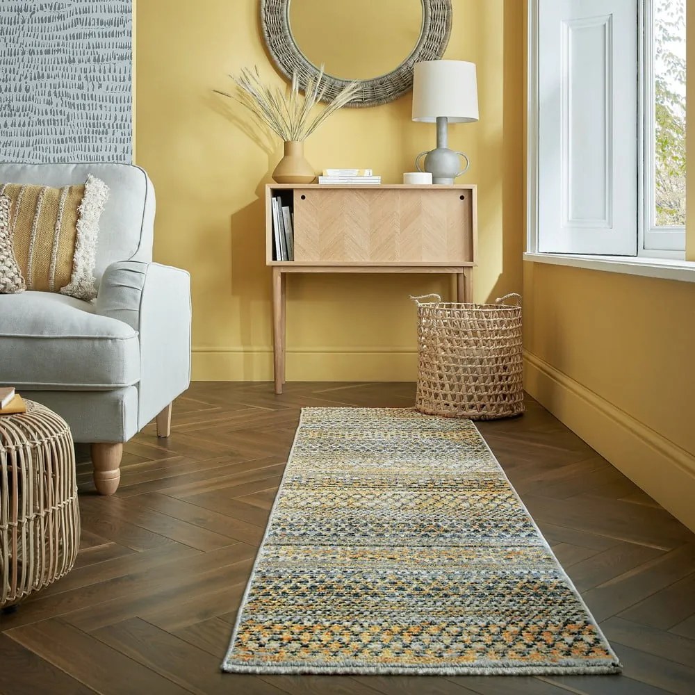 Musztardowy chodnik 66x300 cm Camino – Flair Rugs