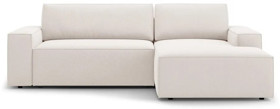 Beżowy rozkładany narożnik (prawostronny) Jodie – Micadoni Home