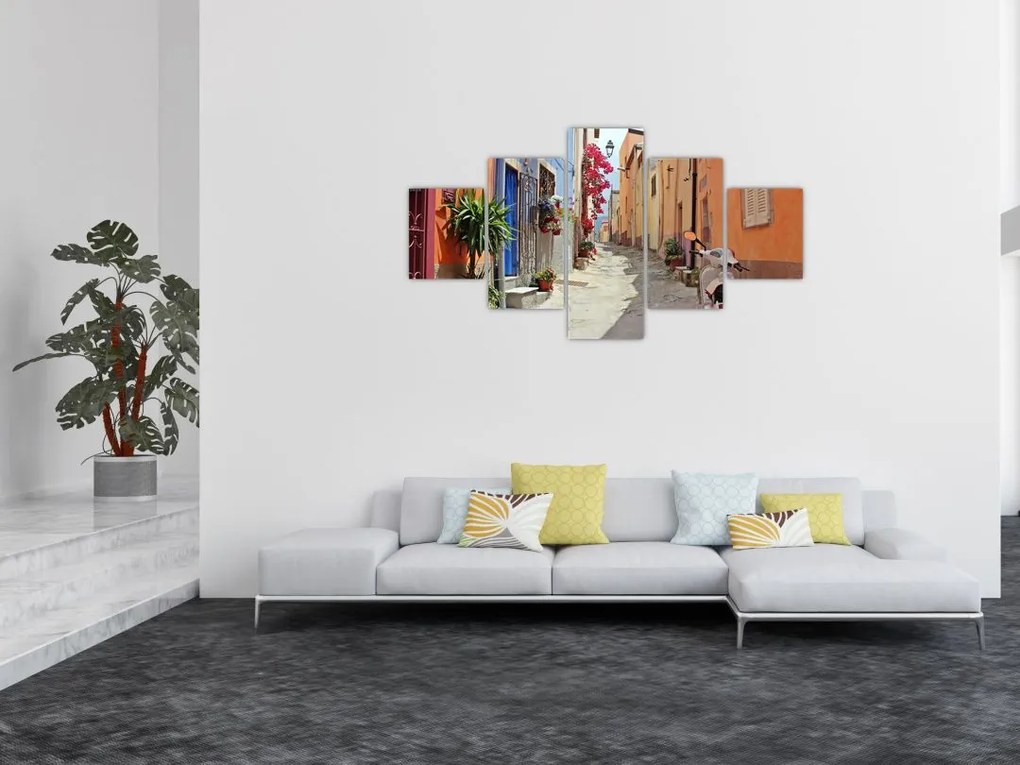 Obraz ulicy Sardynii (125x70 cm)