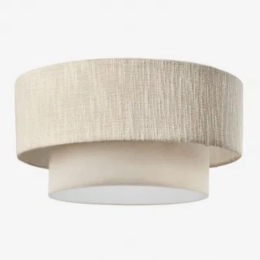 Plafon Sufitowy Lumira Ø40 Cm & Gardenia Biel - Nature - Sklum