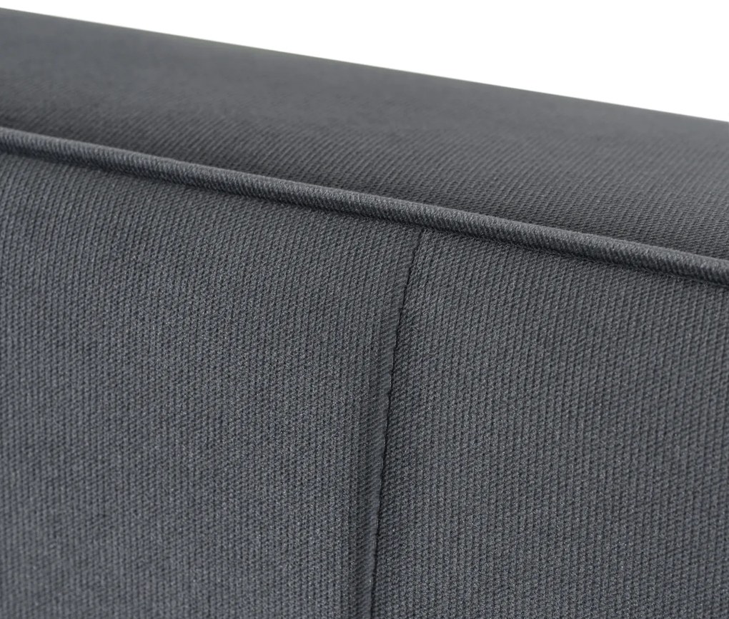 Sofa z Funkcją Spania ALUNA Rozkładana Wersalka Dwuosobowa Szara Nowoczesna do Salonu