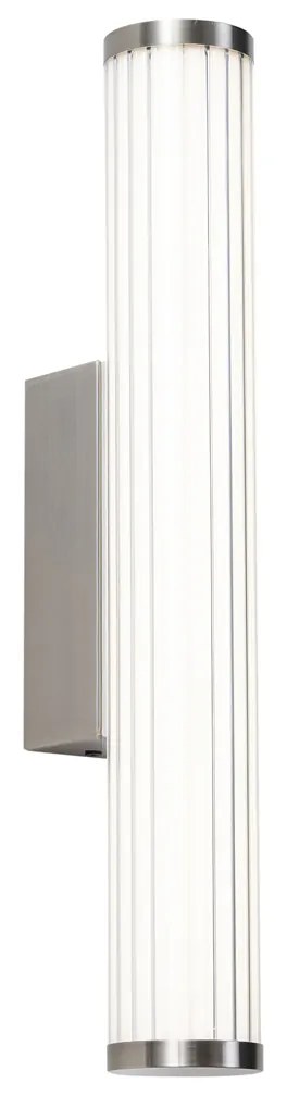 Retro Kinkiet / Lampa scienna Gunmetal 40 cm z LED IP44 - Coco Retro Oswietlenie wewnetrzne