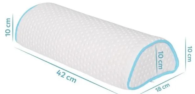 Poduszka ergonomiczna wypełniona pianką pamięciową 18x42 cm – Mila Home