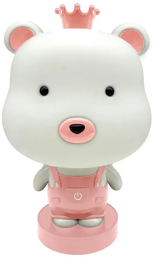 Różowa dotykowa lampka w kształcie misia 4S A367 S8-P59