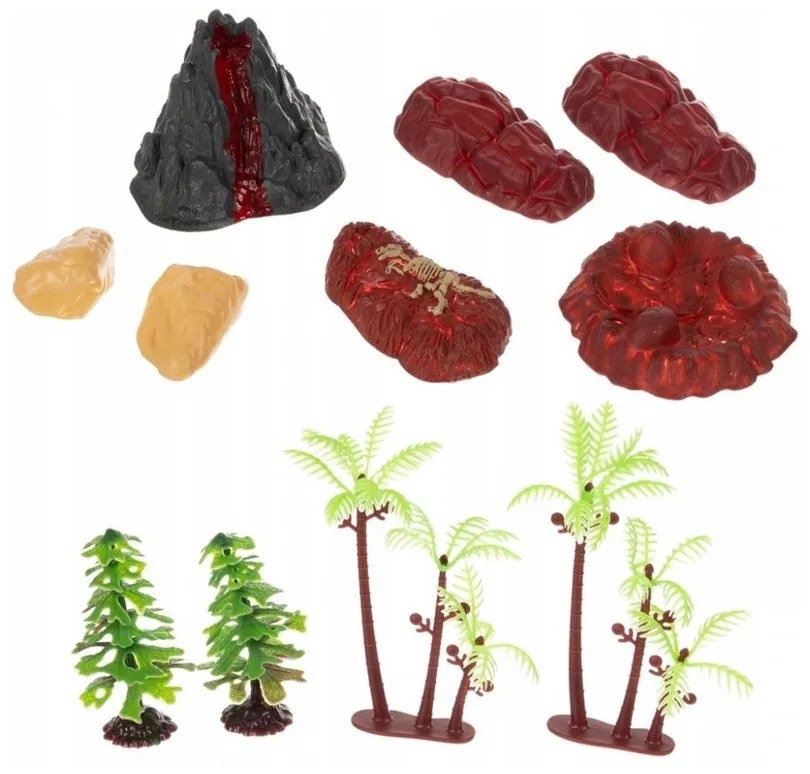 Woopie duży zestaw figurki dinozaury xxl + mata "prehistoryczny świat"