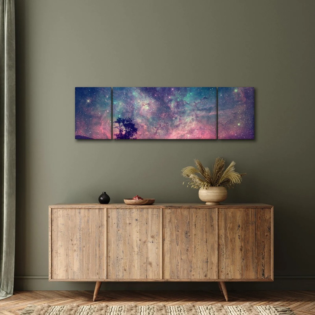 Obraz - Nieziemskie nocne niebo (170x50 cm)