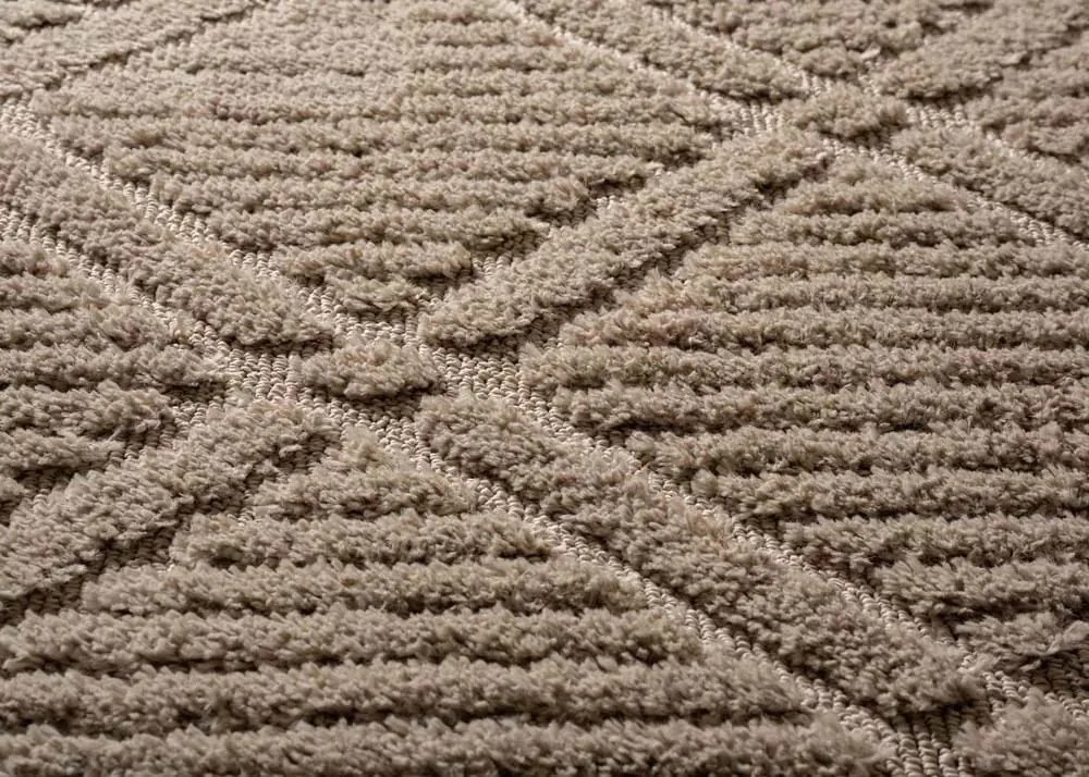 Dywan nowoczesny 3D Arc Romby beżowy 160 cm x 230 cm