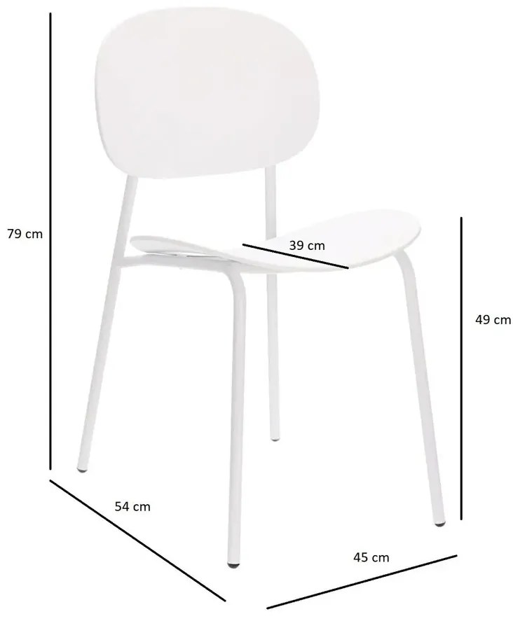 Czarne minimalistyczne krzesło T7-N53