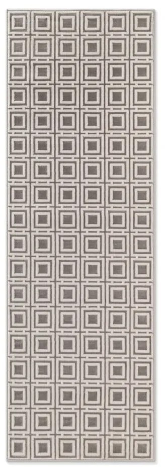 Szaro-kremowy chodnik 80x240 cm Perles Howlite – Elle Decoration