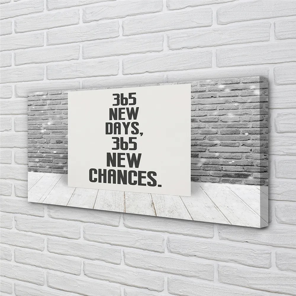 Duży obraz na płótnie Napis na Ceglanym Murze