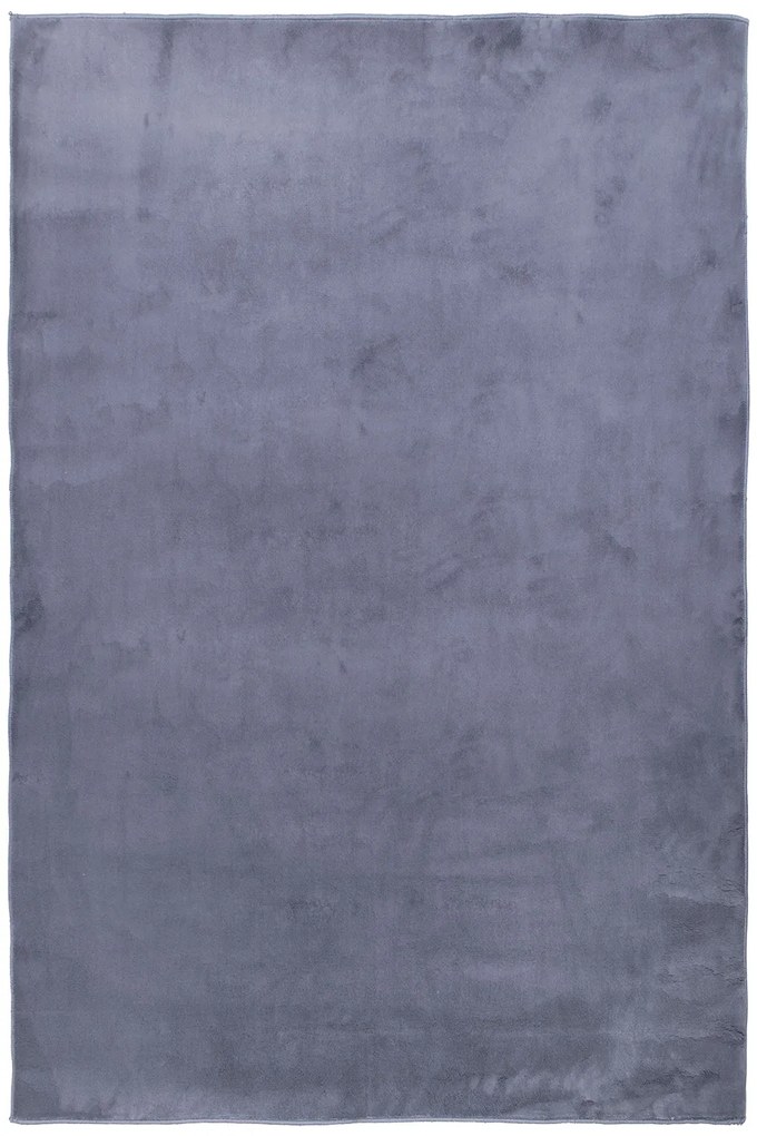 Dywan Plush SZARY PLUSZOWY 160x220 Prostokąt