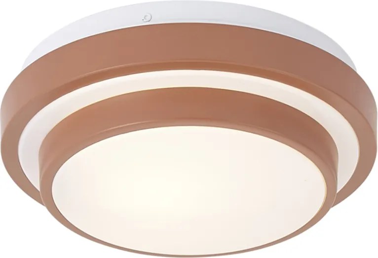 Nowoczesna lampa sufitowa Sienna z białym kloszem 25 cm IP44 - Walden