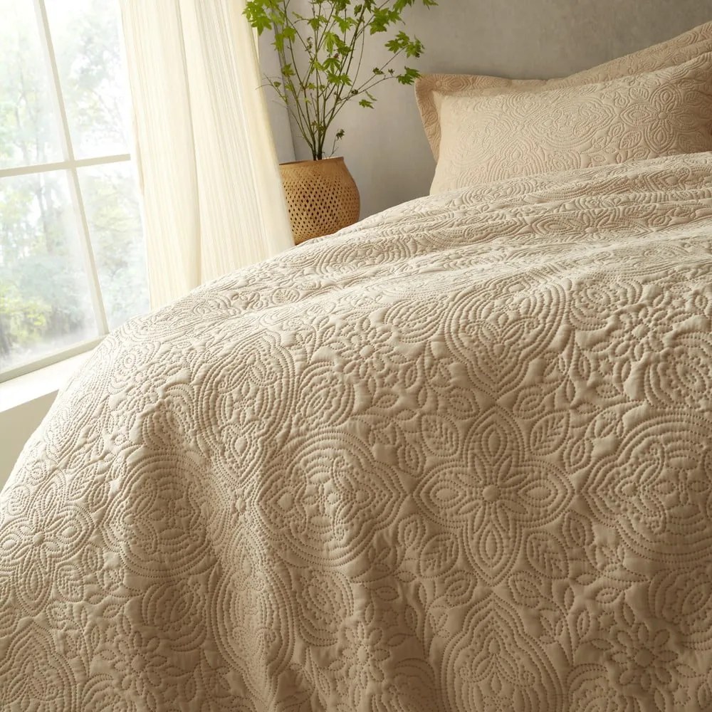 Beżowa pościel dwuosobowa 230x220 cm Casablanca Pinsonic – Pineapple Elephant