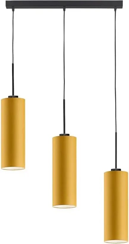 Regulowana lampa wisząca z czarnym stelażem - D7-P75