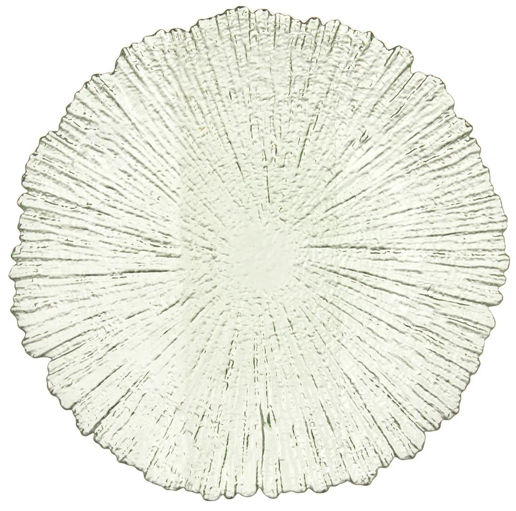 Ozdobny talerz obiadowy w organicznym kształcie, Ø 32 cm