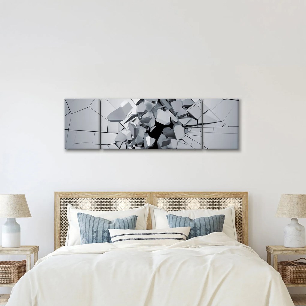 Obraz abstrakcja 3D (170x50 cm)