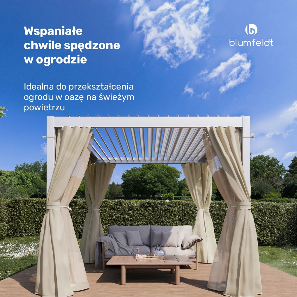 Blumfeldt LuminaHaven Pergola ogrodowa 3x3