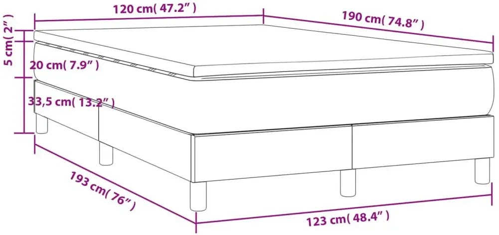 Czarne tapicerowane łóżko z materacem 120x190 T5-L72