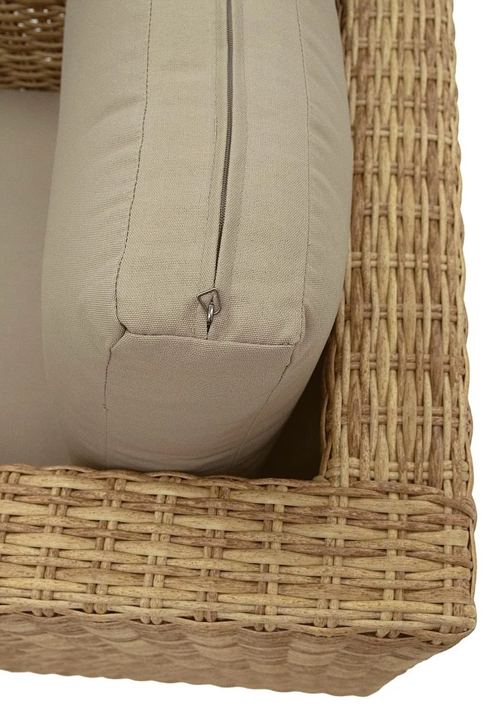 Zestaw rattanowy MALIBU dla 5 osób (beżowo-brązowy)