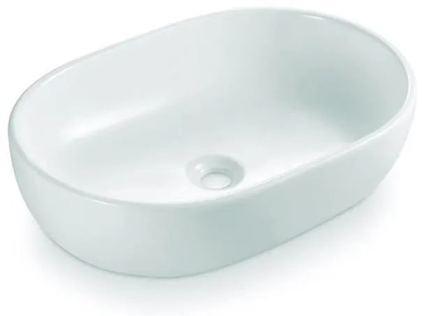 Bathco 4037 - Umywalka nablatowa TOULOUSE 59x41,5 cm porcelanowa/biała
