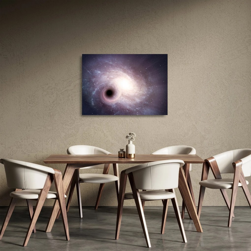 Obraz na szkle - Galaktyki spiralne (70x50 cm)