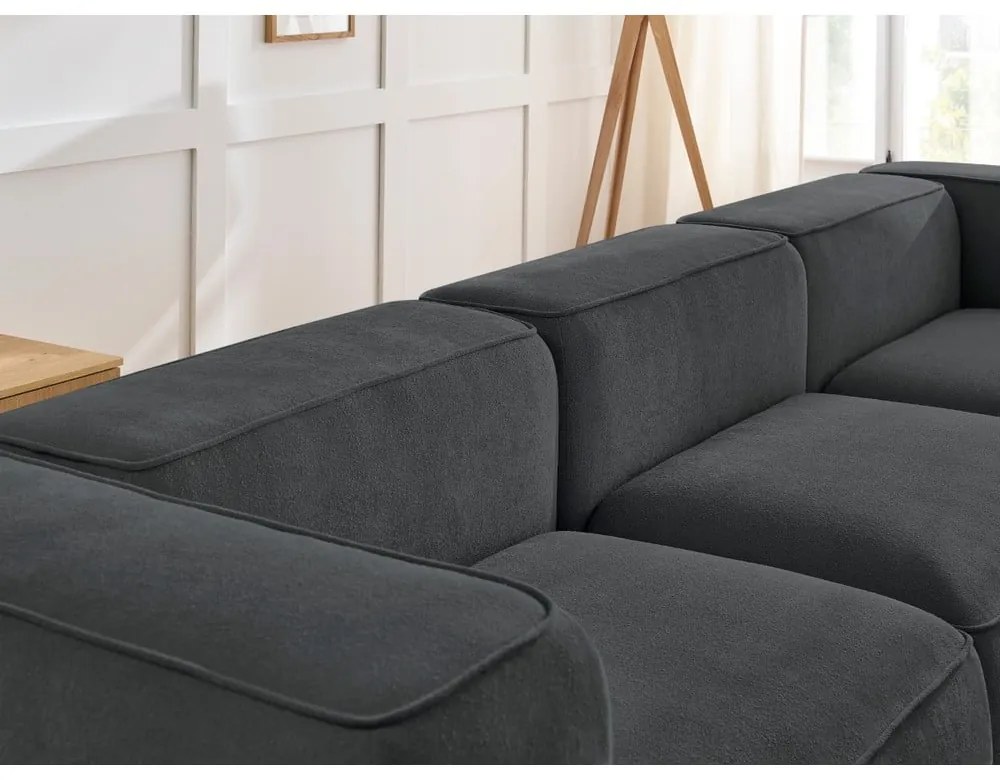 Ciemnoszara sofa 345 cm Zephyr – Bobochic Paris