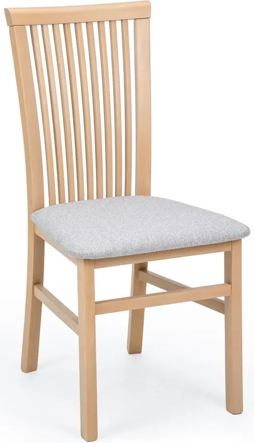 Drewniane Krzesło Z Tapicerowanym Siedziskiem Dąb Artisan + Szary T7-Z67
