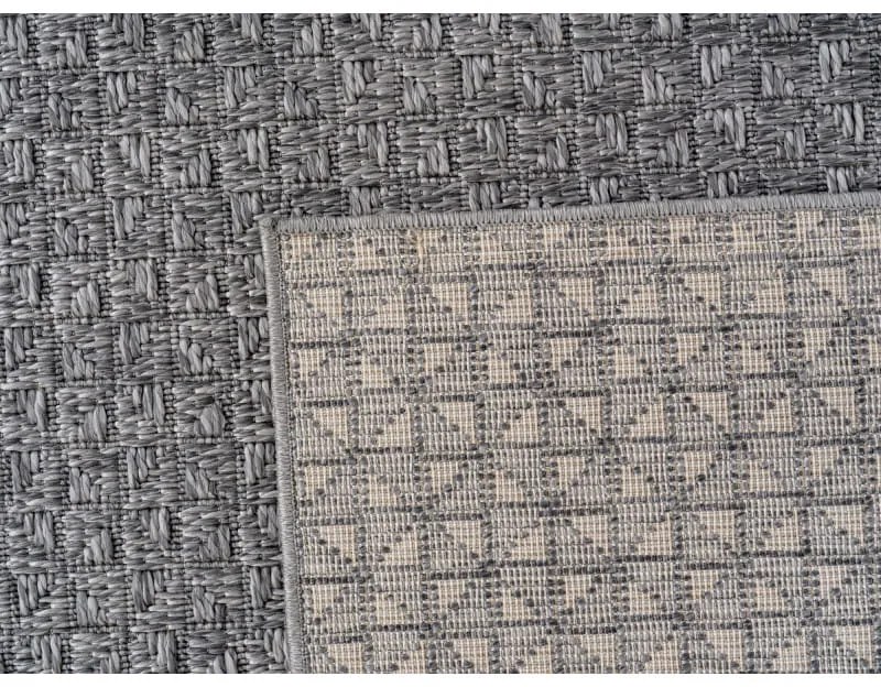 Dywan zewnętrzny Ibiza Trójkąty szary 280 cm x 370 cm