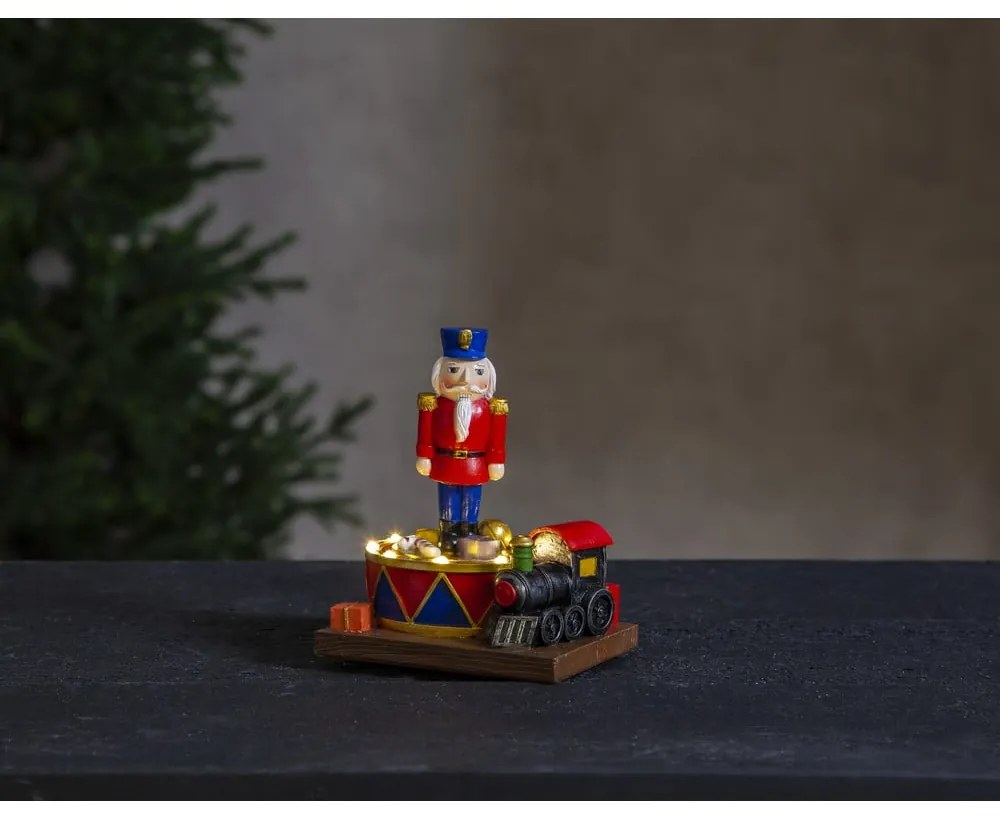 Świąteczna dekoracja świetlna LED Star Trading Nutcracker, wys. 16 cm